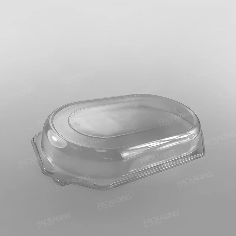 Clear Domed Lid For Octagonal Black Plastic Platter Base - Image 4