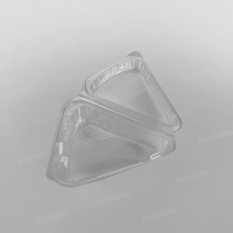 Clear Hinged Cake Slice Container - Image 3