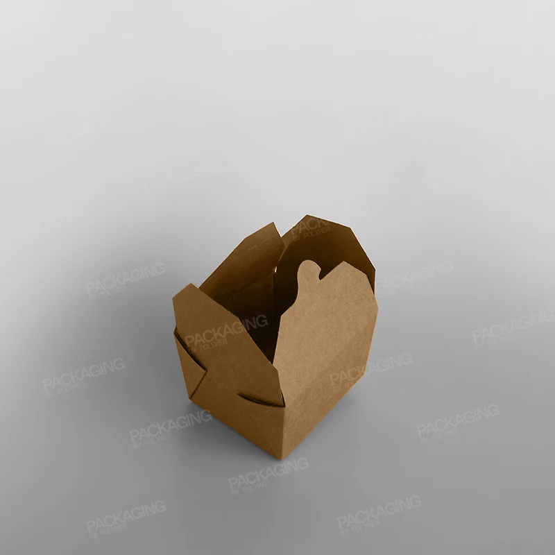 Compostable Leakproof Container, Brown - Image 3