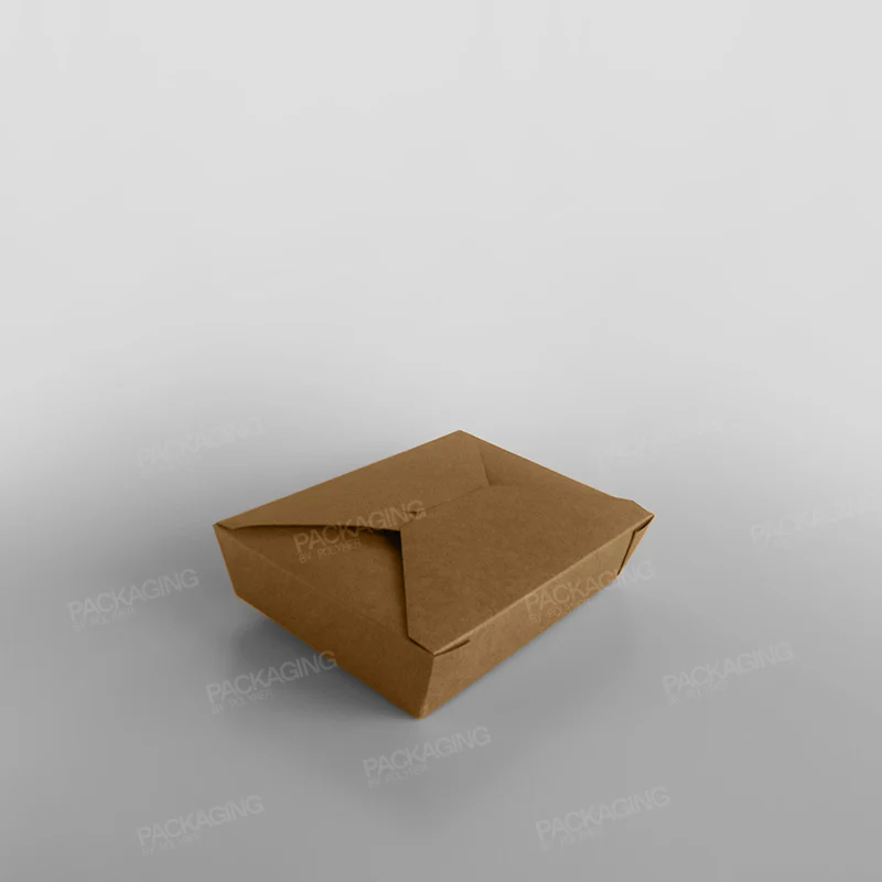 Compostable Leakproof Container, Brown - Image 4