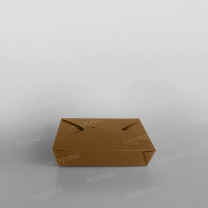 Compostable Leakproof Container, Brown - Image 5