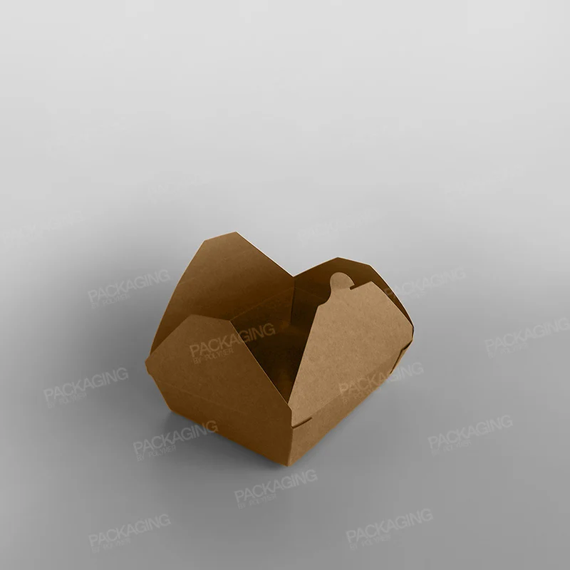Compostable Leakproof Container, Brown - Image 6