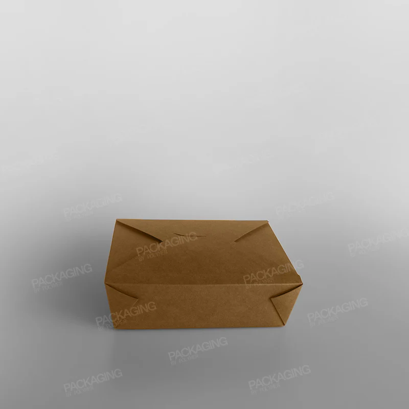 Compostable Leakproof Container, Brown - Image 8