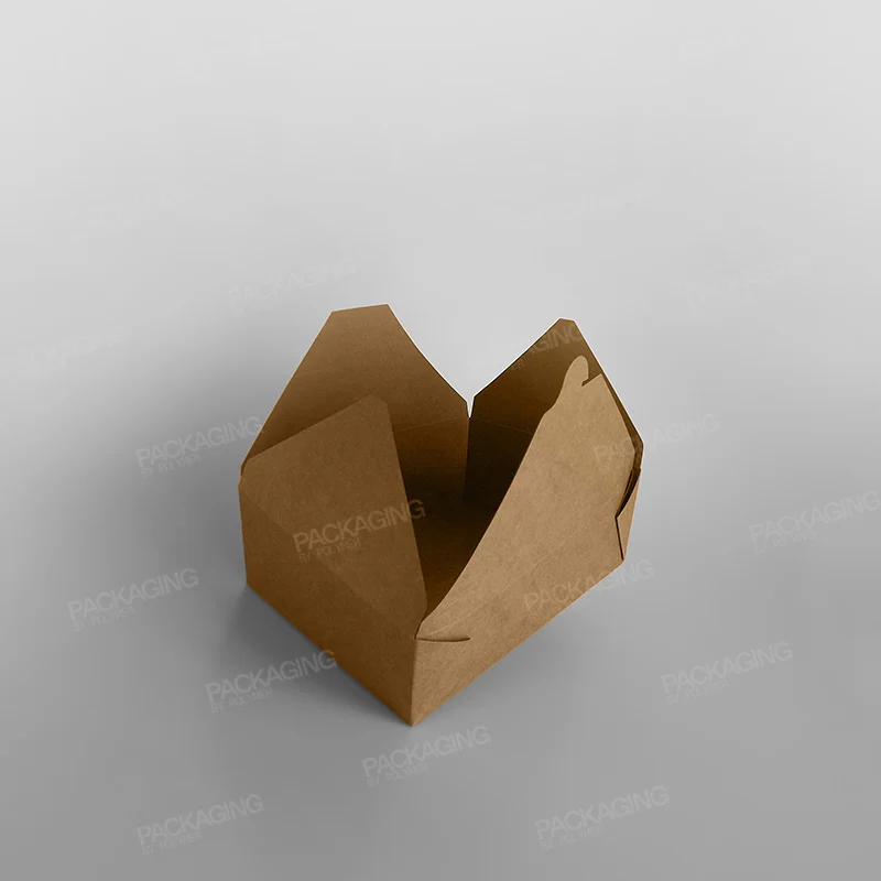 Compostable Leakproof Container, Brown - Image 9