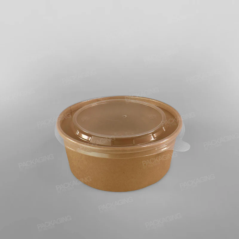 Hippo Paper Food Bowl - Kraft - Image 3