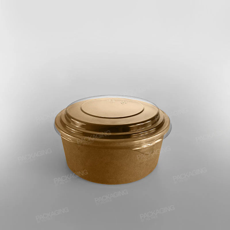 Hippo Paper Food Bowl - Kraft - Image 5