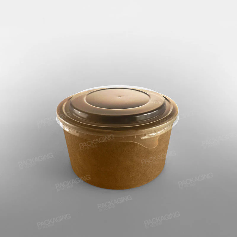 Hippo Paper Food Bowl - Kraft - Image 9