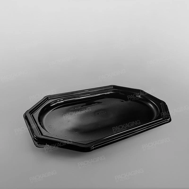 Octagonal Black Plastic Platter Base - Image 4