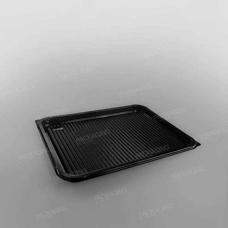 Plastic Rectangular Platter - Black Base - Image 4