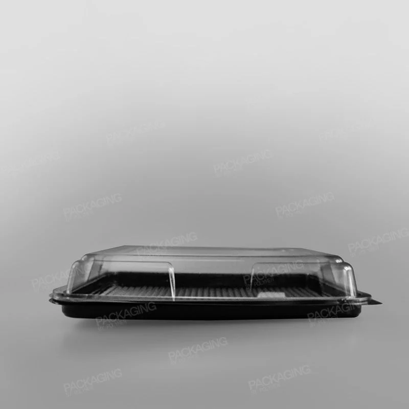 Plastic Rectangular Platter - Black Base - Image 6