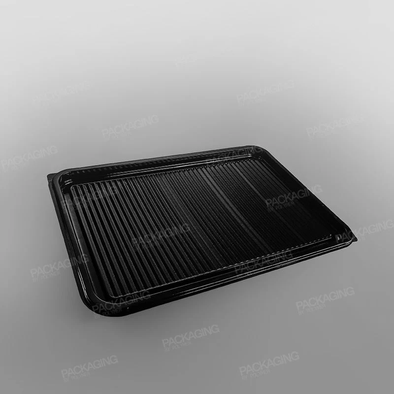 Plastic Rectangular Platter - Black Base - Image 7