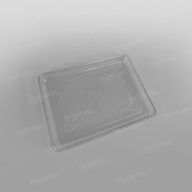 Plastic Rectangular Tray Clear - Image 5