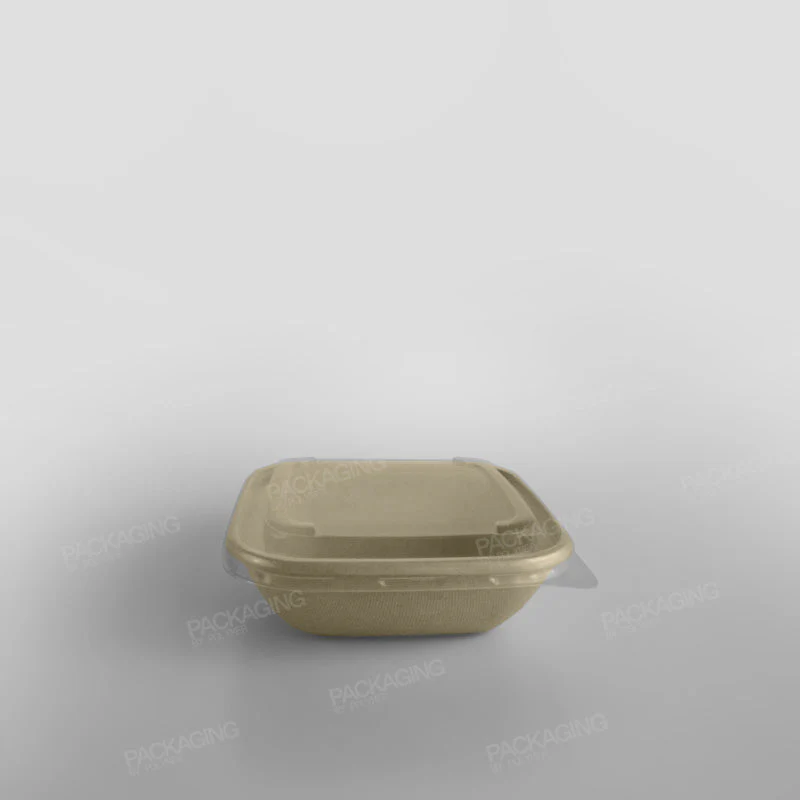 Sabert PP Lid For Wide Square Pulp Bowl - Image 3