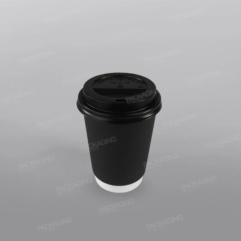 Hippo Hot Plastic Lid - Black Domed - Image 4