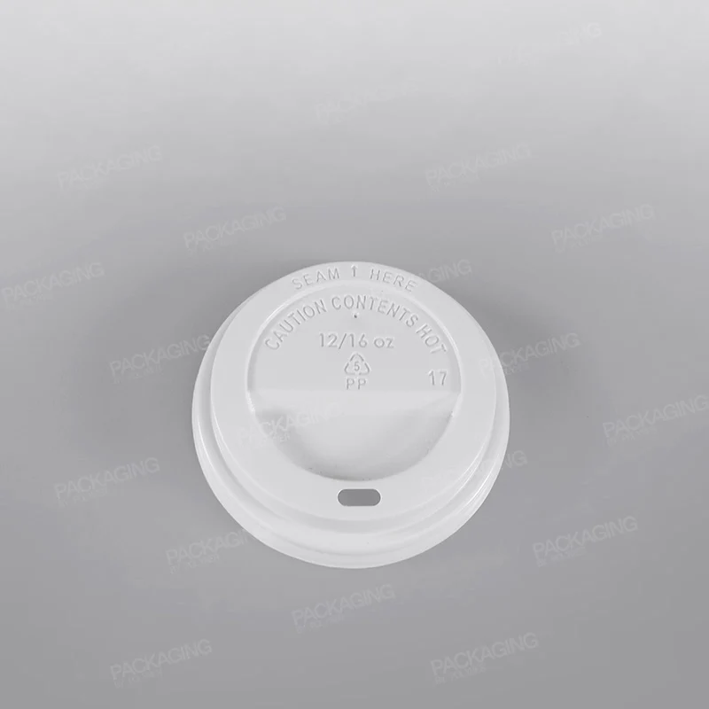 Hippo Hot Plastic Lid - White Domed - Image 3