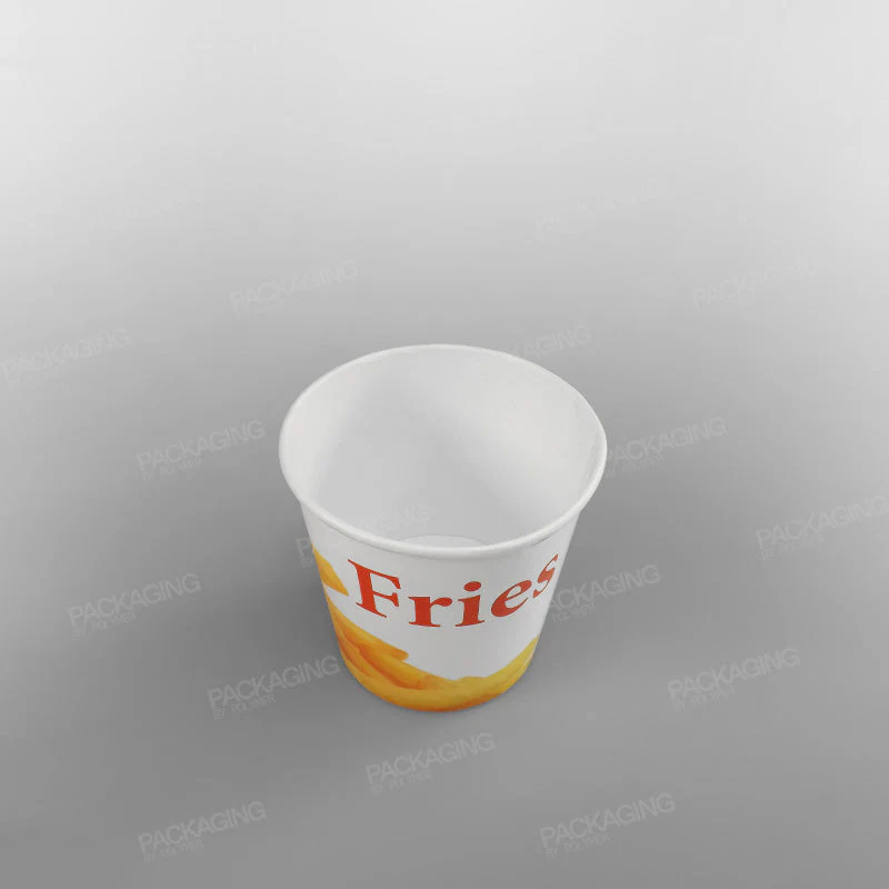 White Paper Food Container - French Fries Design - Image 4
